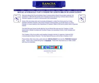 Rancba.org.au(RAN Communications Branch Association's main aim) Screenshot