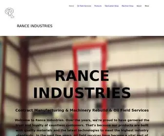 Ranceindustries.com(Rance Industries) Screenshot