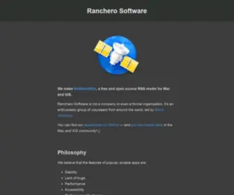 Ranchero.com(NetNewsWire Developer) Screenshot