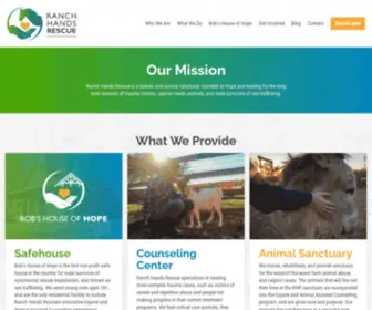 Ranchhandsrescue.org(Counseling services for people who have suffered trauma or abuse) Screenshot