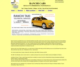 Ranchicabs.com(Ranchi Taxi Cab Services Taxi service in ranchi airport Car Rental Ranchi) Screenshot