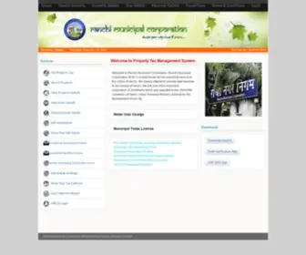 Ranchimunicipal.net(Ranchi Municipal Corporation) Screenshot