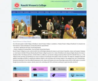 Ranchiwomenscollege.org(Ranchi Wonen's COllege) Screenshot