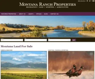 Ranchmt.com(Montana Ranch Properties) Screenshot
