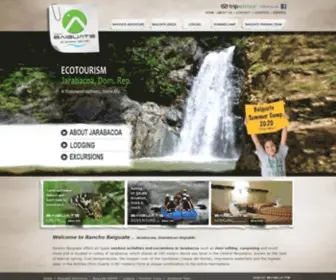 Ranchobaiguate.com(Excursions in Jarabacoa River Rafting Rancho Baiguate) Screenshot