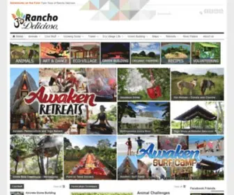 Ranchodelicioso.com(Costa Rica Volunteer Program and Eco Village) Screenshot