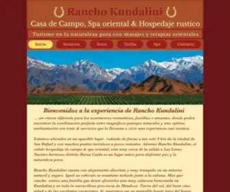 Ranchokundalini.com(Alojamiento exclusivo con servicios tantricos en San Rafael) Screenshot