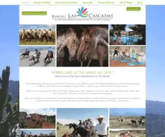 Rancholascascadas.com(Horseback Riding Vacations at Rancho Las Cascadas which) Screenshot