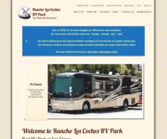 Rancholoscochesrv.com(Rancho Los Coches RV Park) Screenshot