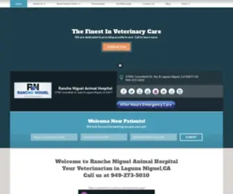 Ranchoniguelanimalhospital.com(Veterinarian in Laguna Niguel) Screenshot