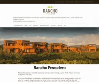 Ranchopescadero.com(Kimpton Mas Olas) Screenshot