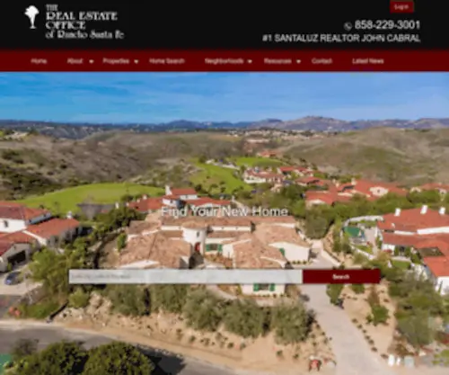 Ranchosantafe.com(The Real Estate Office of Rancho Santa Fe) Screenshot