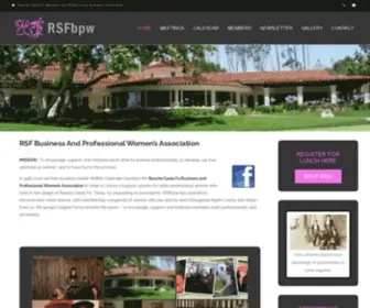 Ranchosantafebizprowomen.com(The Rancho Santa Fe Business & Professional Women's Association) Screenshot