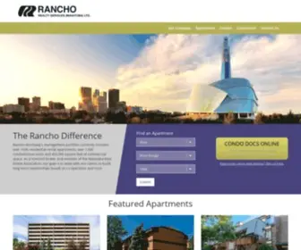 Ranchowinnipeg.com(Rancho Realty Services (Manitoba) Ltd) Screenshot