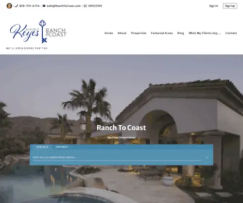 Ranchtocoast.com(Find homes for sale) Screenshot