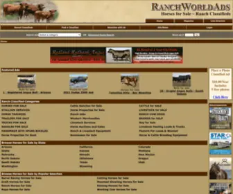 Ranchworldads.com(Horses for Sale) Screenshot