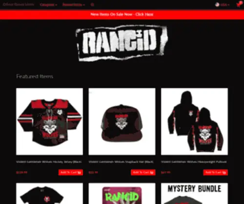 Rancid.store(Get the Rancid Merch Online) Screenshot