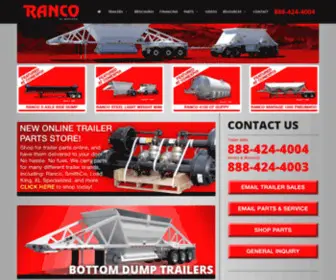 Ranco.com(Ranco Trailers For Sale) Screenshot