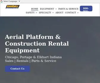 Randallind.com(Chicago, Portage IN Aerial Lift Equipment Rentals) Screenshot