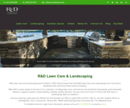 Randdlawncare.com(R&D Lawn Care and Landscaping) Screenshot