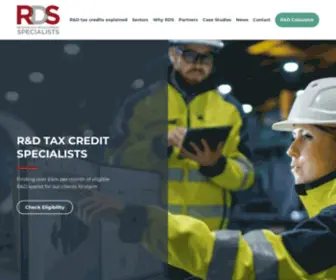 Randdspecialists.co.uk(R&D Tax Credits) Screenshot