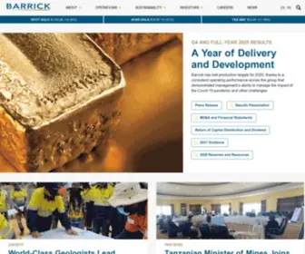 Randgold.com(Barrick Gold Corporation) Screenshot