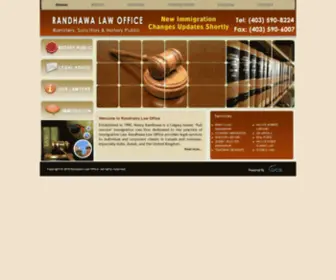 Randhawalawoffice.com(Bls Service in Calgary) Screenshot