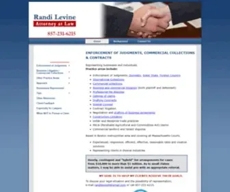 Randilevine.com(Enforcement of Judgments & Commercial Collections Lawyer) Screenshot