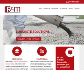 Randmconcrete.com(Concrete Contractor Tulsa OK) Screenshot