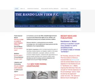 Randolawfirm.com(Patent, Trademark, Copyright and Federal Litigation Law Firm) Screenshot