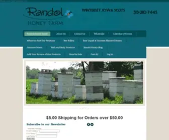 Randolhoney.com(Randol Honey Farm Winterset) Screenshot