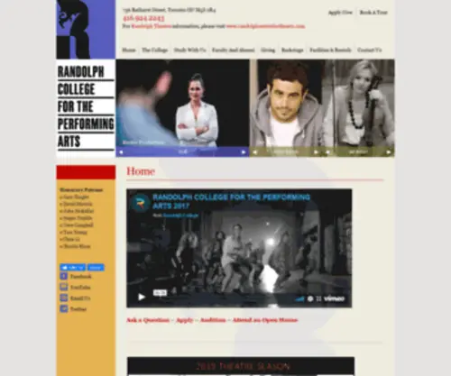 Randolphacademy.com(Randolph College For The Performing Arts) Screenshot