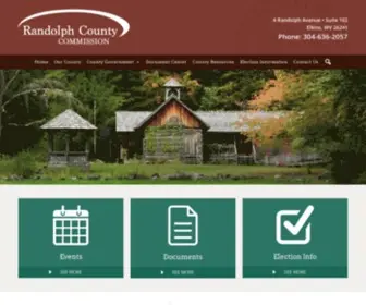 Randolphcountycommissionwv.org(Randolph County Commission) Screenshot