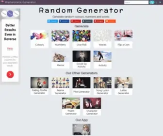 Random-Generator.org.uk(Random Generator) Screenshot