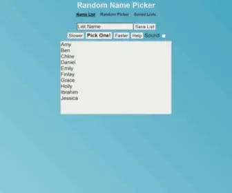 Random-Name-Picker.com(Random Name Picker) Screenshot