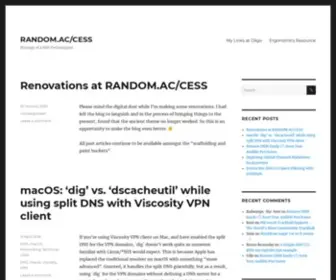 Random.ac(Musings of a Web Technologist) Screenshot