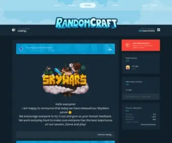 Randomcraft.org(Home • RandomCraft) Screenshot