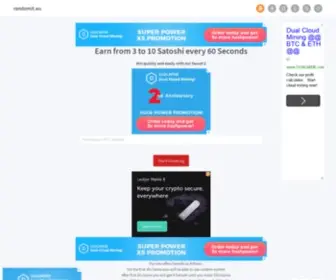 Randomit.eu(Earn more satoshi every 3 Minutes) Screenshot