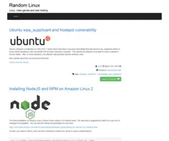 Randomlinux.com(Random Linux) Screenshot