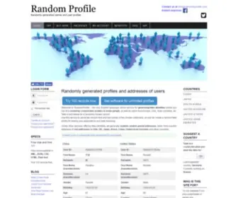 Randomprofile.com(Random profile) Screenshot