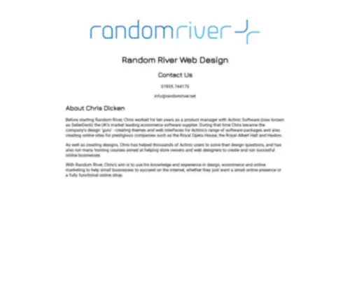 Randomriver.net(Random River Web Design) Screenshot