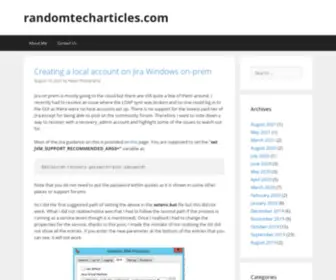 Randomtecharticles.com(Randomtecharticles) Screenshot