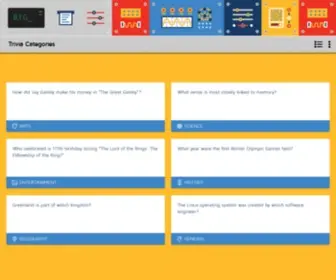 Randomtriviagenerator.com(Random Trivia Generator) Screenshot