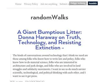 Randomwalks.com(Word to John Brown since 1999 by Adam Rice my other blog) Screenshot