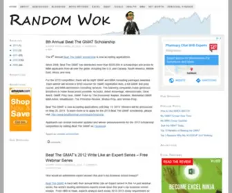 Randomwok.com(UCLA Anderson MBA Candidate Class of 2013) Screenshot