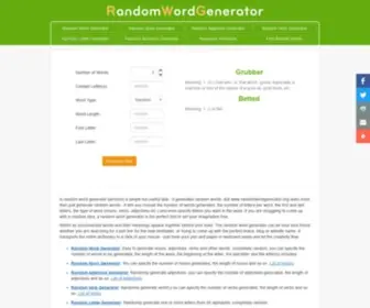 Randomwordgenerator.org(Random Word Generator) Screenshot