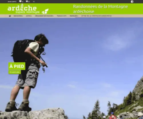 Randonnees-MA.fr(Montagne ardéchoise) Screenshot