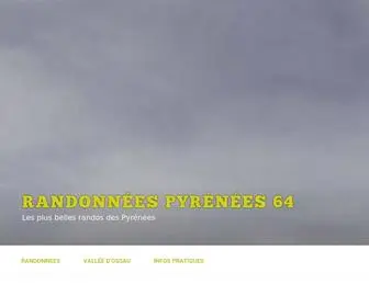 Randonnees-Pyrenees-64.fr(Randonnées Pyrénées 64) Screenshot