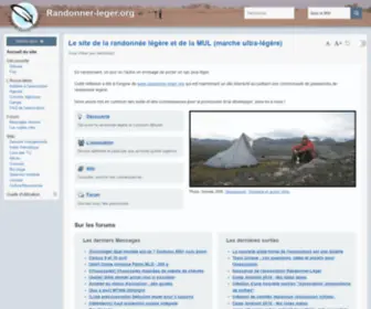 Randonner-Leger.org(Accueil) Screenshot