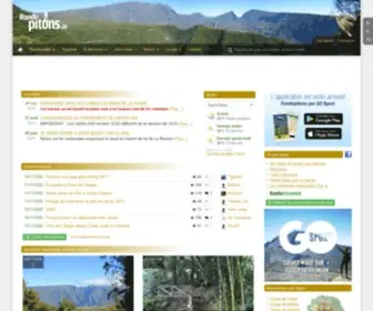 Randopitons.re(Circuits de randonnée à l'île de La Réunion) Screenshot